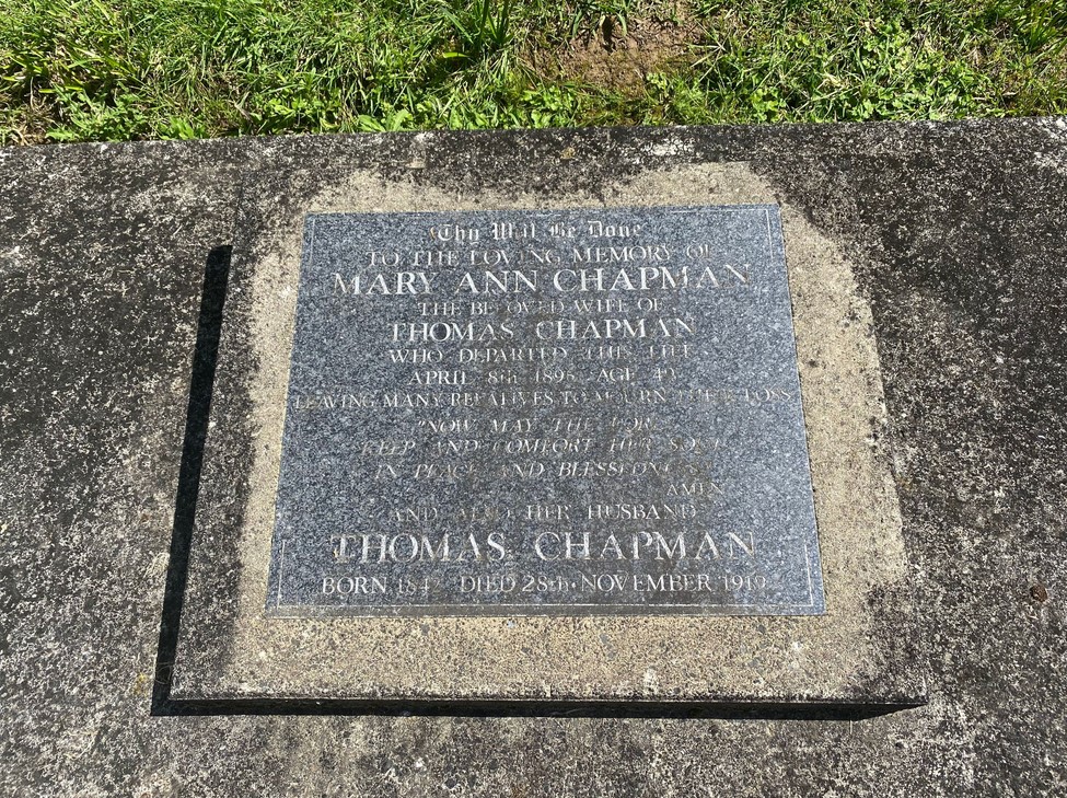 Chapman, Thomas & Mary Anne (Headstone)