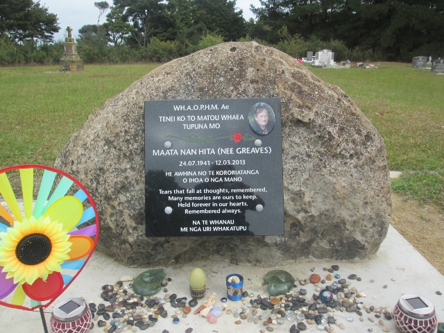 Greaves, Maata (Headstone)
