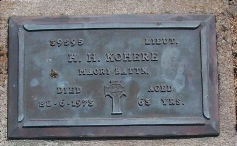 Kohere, Hone Hiki (Memorial)