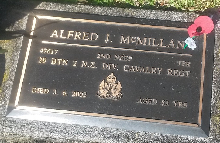 McMillan, Alfred John (Headstone)