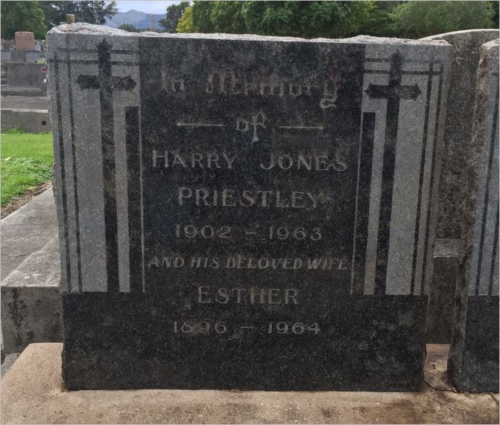 Priestley, Harry Jones & Esther (Headstone)