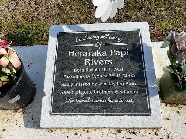 Rivers, Pappy Hetaraka (Headstone)